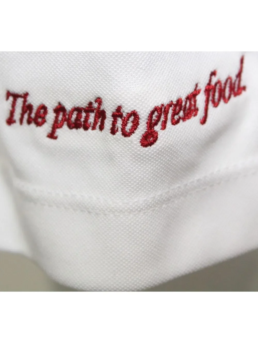 Emmaus Foods The Path To Great Food Nike Golf Dri Fit White Polo Shirt Mens XL